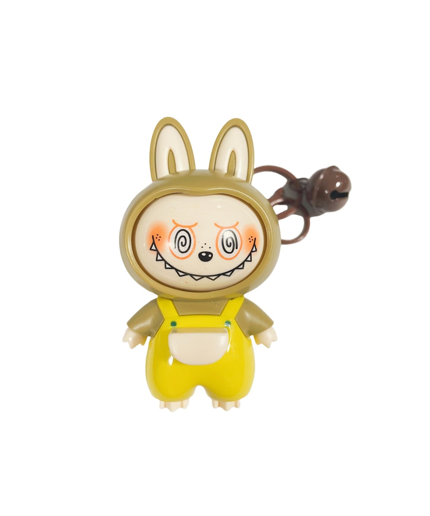Labubu Keychain with Changeable Faces, Cartoon Key Chain for Bag Charms Handbag Purse Backpack Accessories