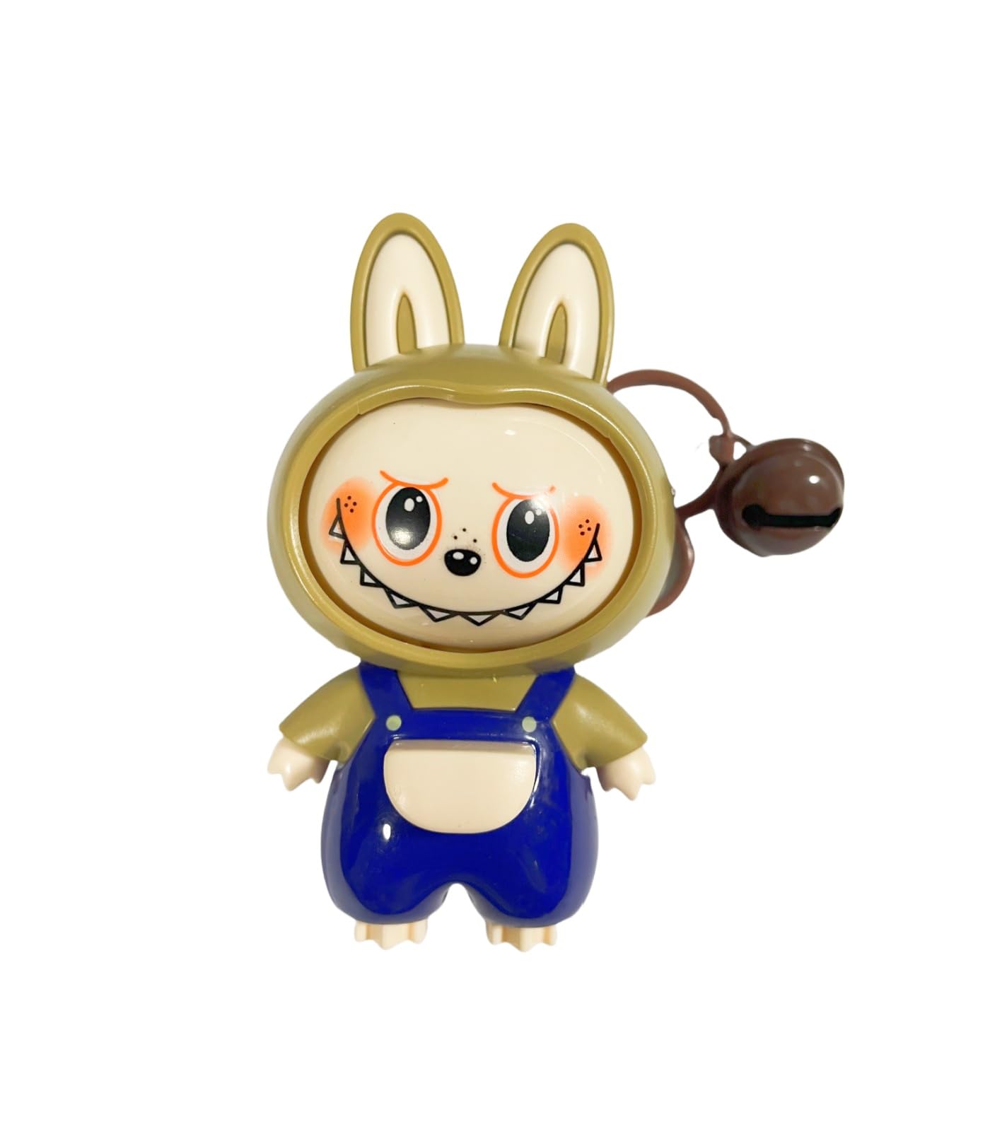 Labubu Keychain with Changeable Faces, Cartoon Key Chain for Bag Charms Handbag Purse Backpack Accessories