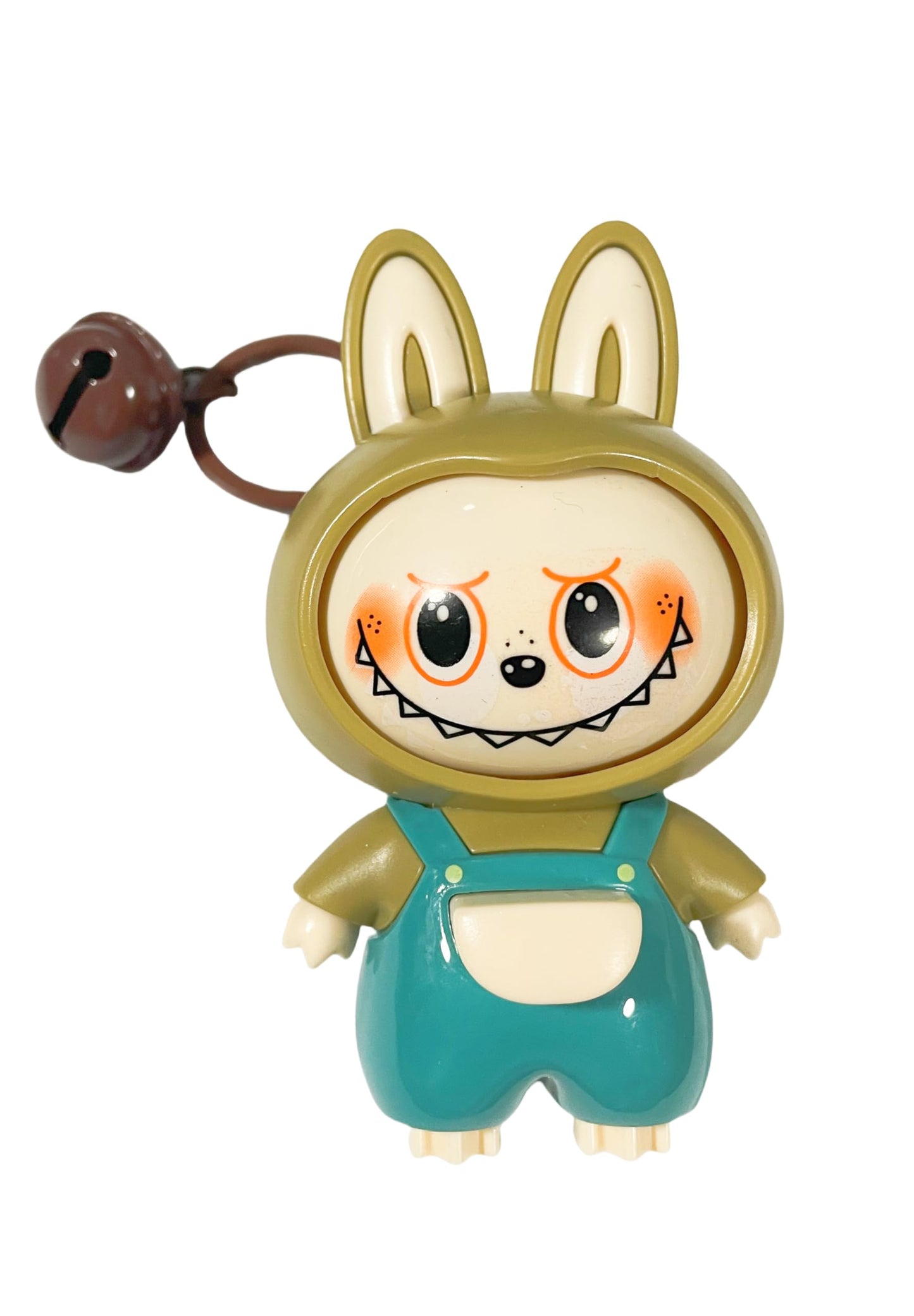 Labubu Keychain with Changeable Faces, Cartoon Key Chain for Bag Charms Handbag Purse Backpack Accessories