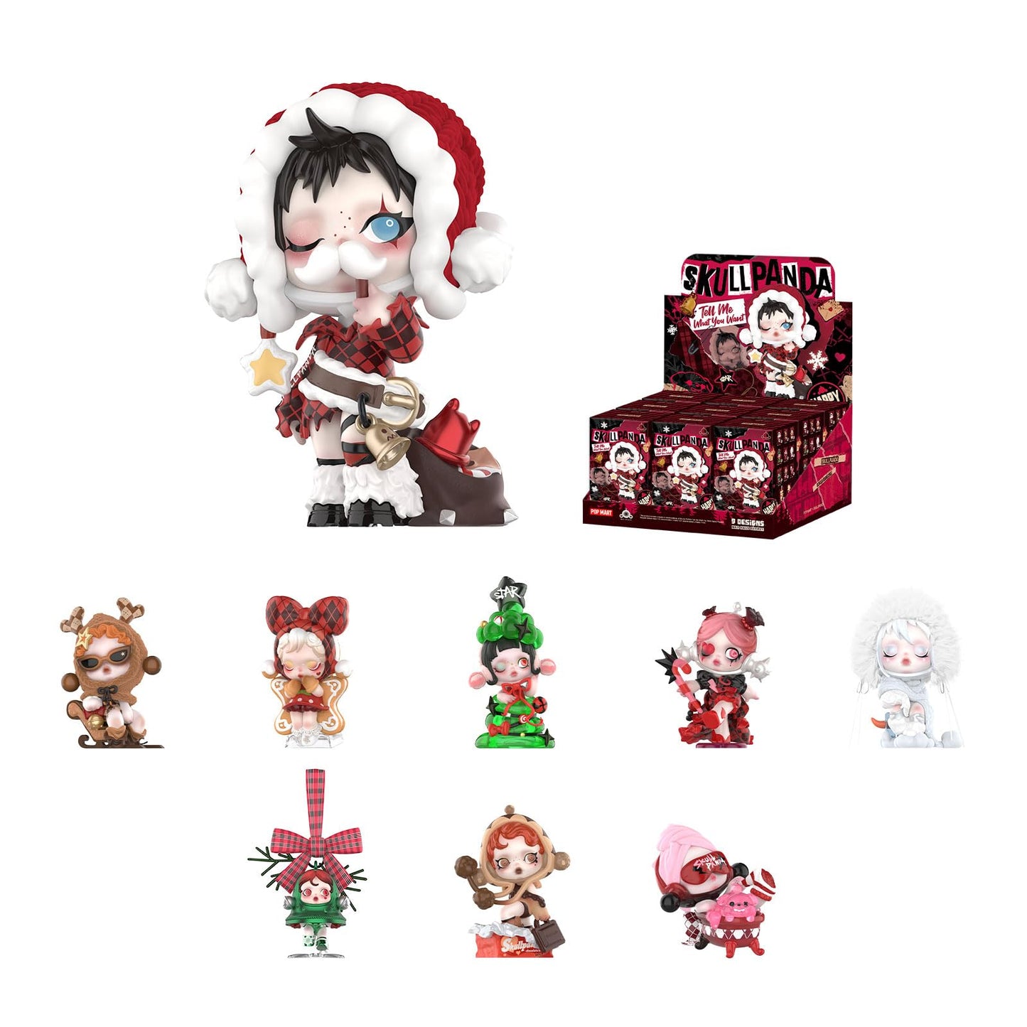 POP MART SKULLPANDA Wishing Time Series Blind Box Figures, Random Design Action Figures, Collectible Toys, Home Decorations, Holiday Birthday Gifts, Single Box