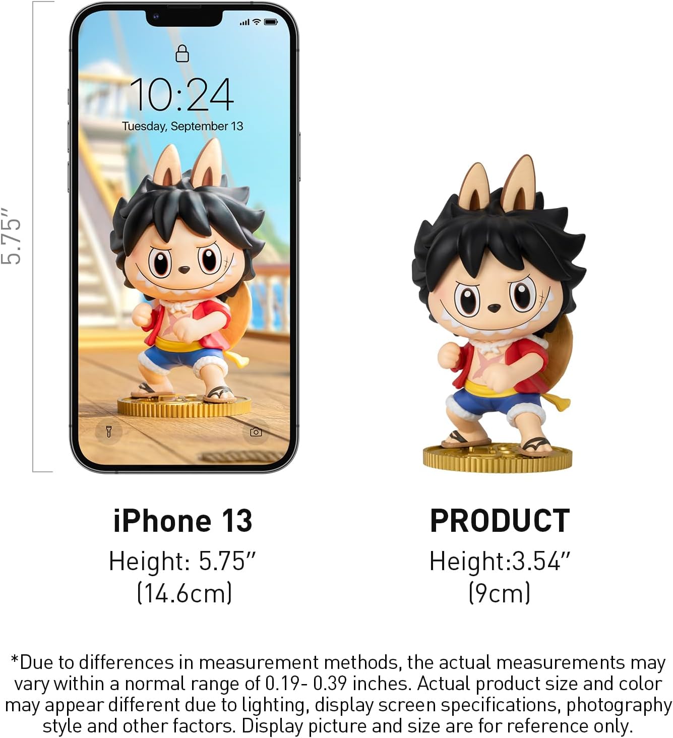 POP MART The Monsters × One Piece Series Figures Blind Box Figures, Random Design Action Figures Collectible Toys Home Decorations, Holiday Birthday Gifts for Girls and Boys, Single Box