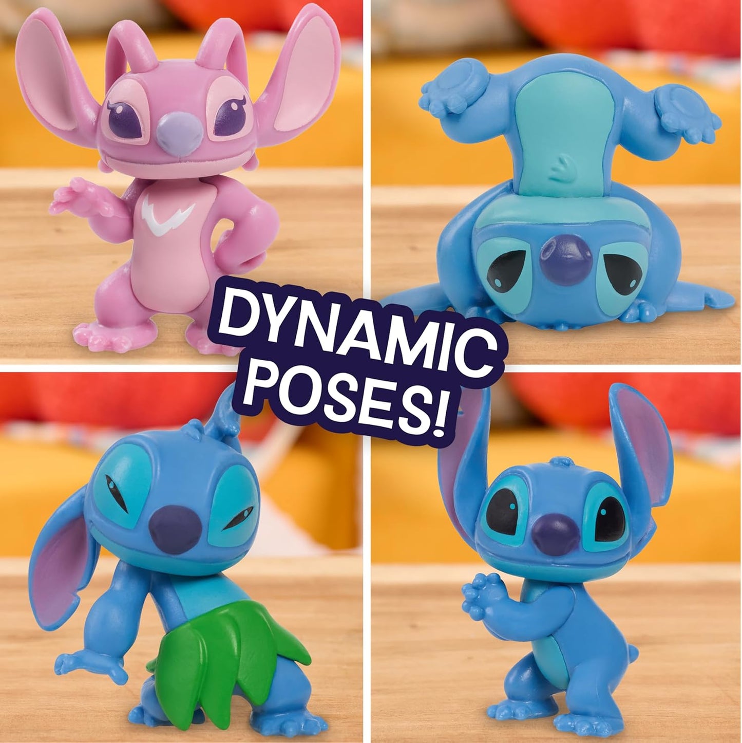 Just Play Disney Stitch Collectible Figure Set with Accessories, 11-Pieces, 2-inch Figurines, Includes Stitch, Lilo, Angel, & Scrump, Collectible Toys, Home Decoration, Kids Ages 3 and Up