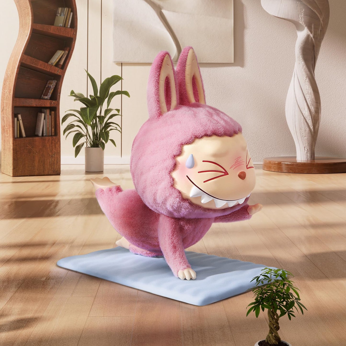 POP MART The Monsters Lazy Yoga Series Figures, 10PCs The Monsters Blind Box Figures, Random Design Action Figures Collectible Toys Home Decorations, Holiday Birthday Gifts, Whole Set