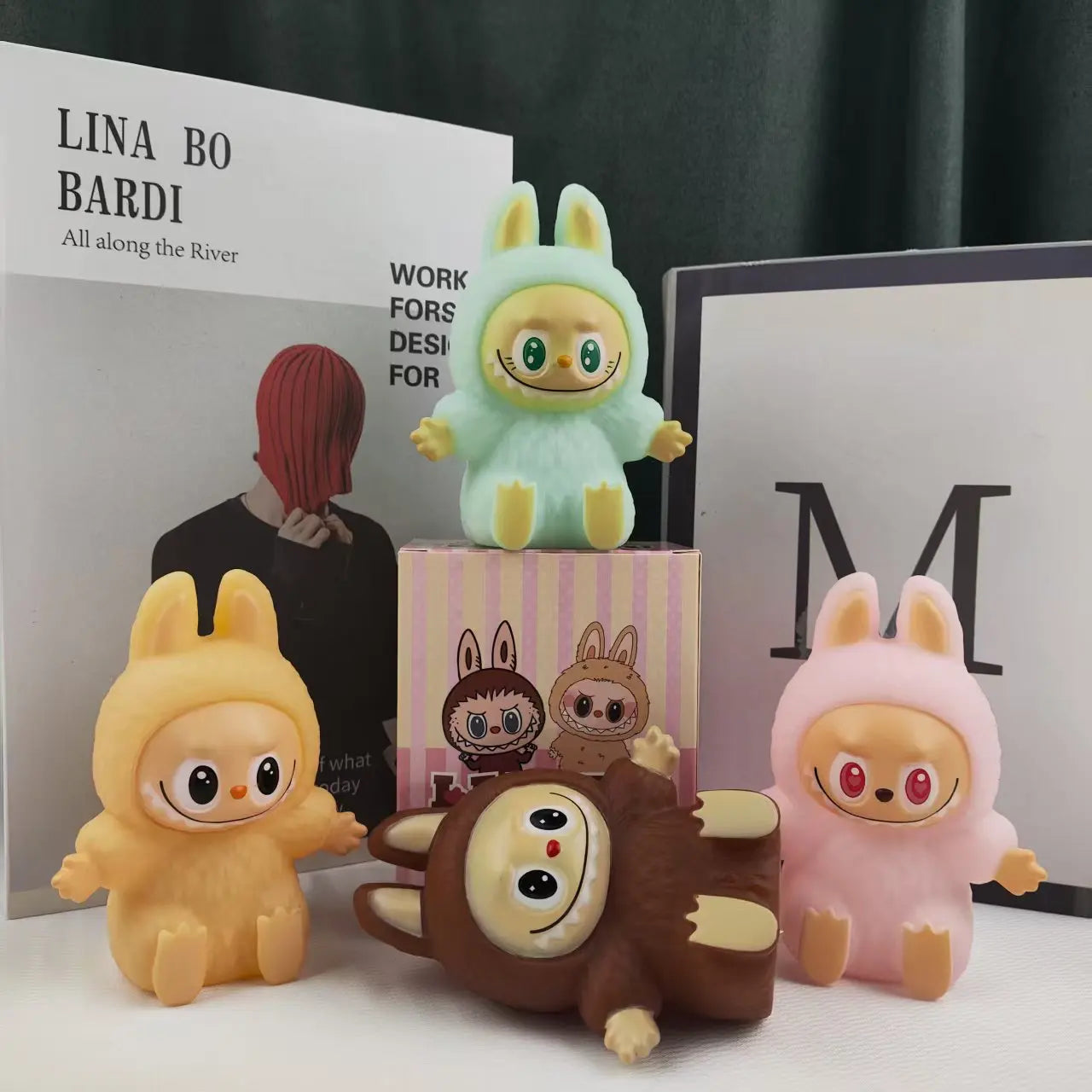 Labubu Night Light Cartoon Cute Children Toy Gift Diy Resin Car Labubu Model Soft Glow Bedside Companion for Sleep