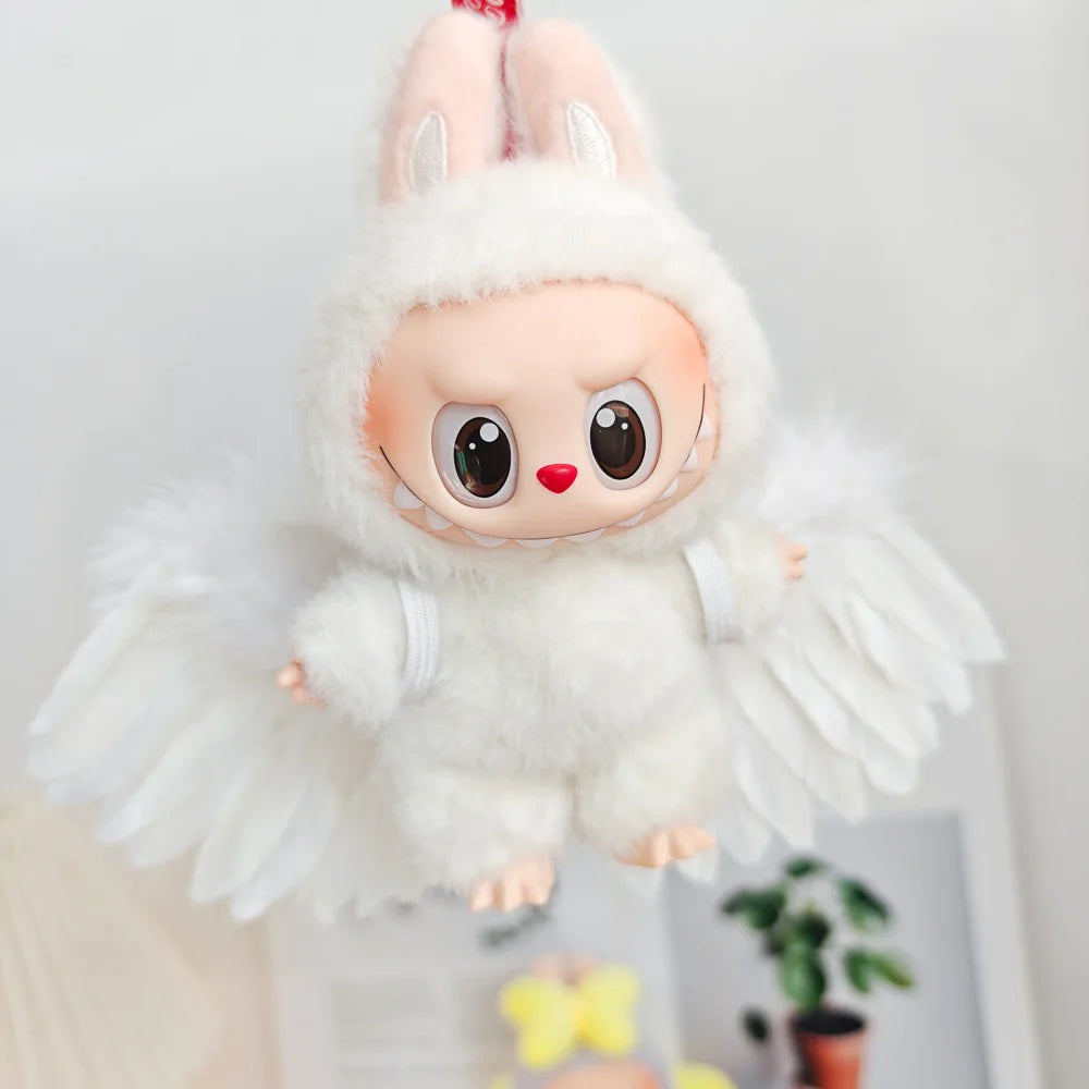 Labubu Clothing Accessories - Angel Wings Doll Outfit for Labubu Keychains