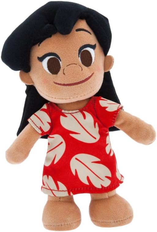 Disney Store Lilo nuiMOs Plushie - Soft Plush with Embroidered Features, Poseable Hands & Turning Head, Magnetic Hands for Holding, 6 Inches, Dress Up with nuiMOs Outfits