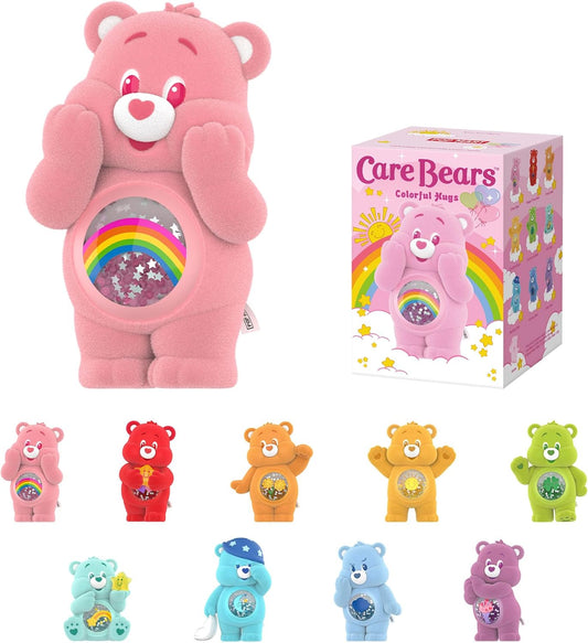 POP MART Care Bears Colorful Hugs Series Blind Box Figures, Random Design Action Figures Collectible Toys Home Decorations, Holiday Birthday Gifts for Girls and Boys, Single Box