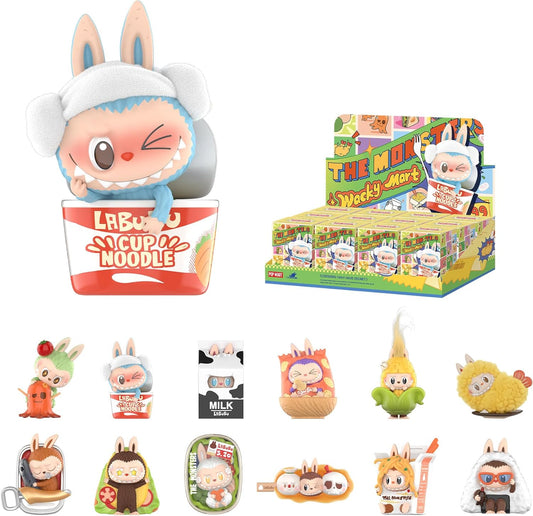 POP MART The Monsters Wacky Mart Series Blind Box Figures, Random Design Action Figures Collectible Toys Home Decorations, Holiday Birthday Gifts for Girls and Boys, Whole Set