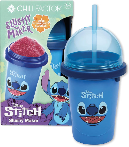 Disney Stitch Slushy Maker Cup - Chill Factor Original Slushie Maker Cup Makes Frozen Slushies, Smoothies, Milkshakes and More