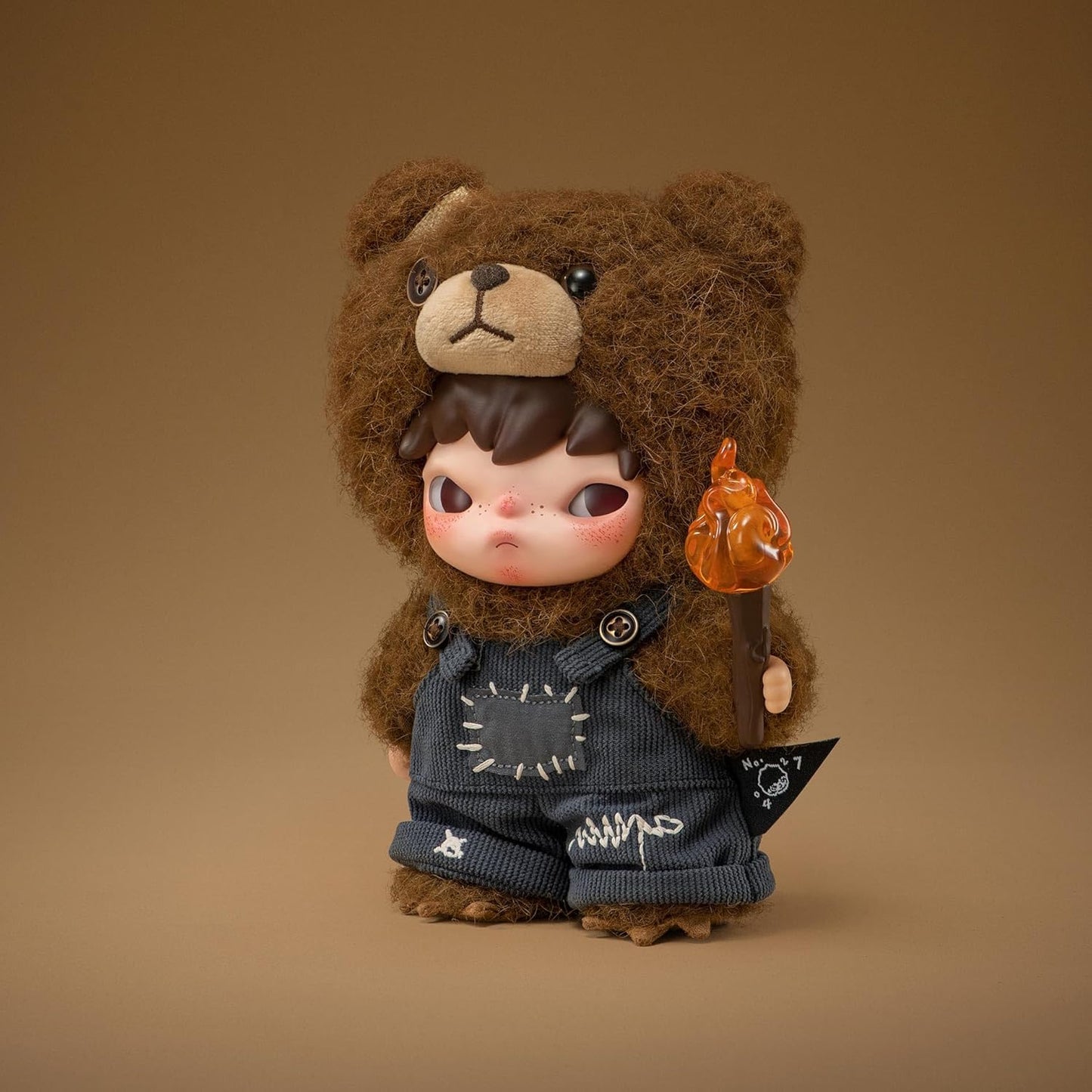 Pop Mart Hirono Living Wild-Fight for Joy Plush Doll 6.3 inches Collectible Toys Home Decorations, Holiday Birthday Gifts for Girls and Boys