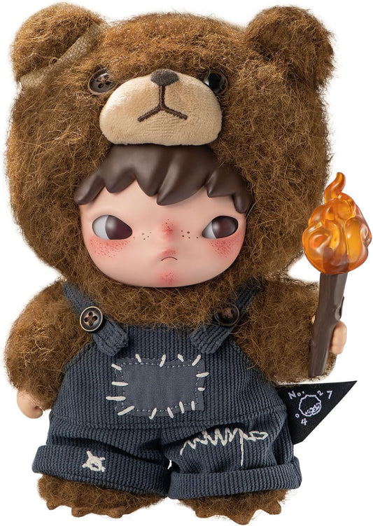 Pop Mart Hirono Living Wild-Fight for Joy Plush Doll 6.3 inches Collectible Toys Home Decorations, Holiday Birthday Gifts for Girls and Boys